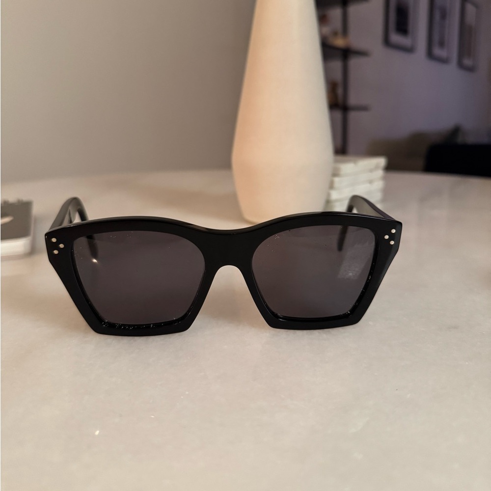 celine cl400901 — celine cat eye sunglasses - black